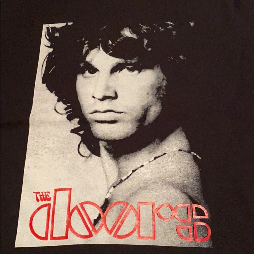 Black Jim Morrison Tee.  Various sizes.  New.